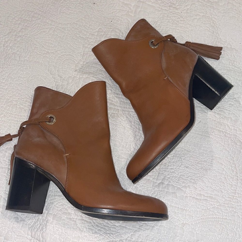 M. GEMI Brown booties size 38 made in Italy